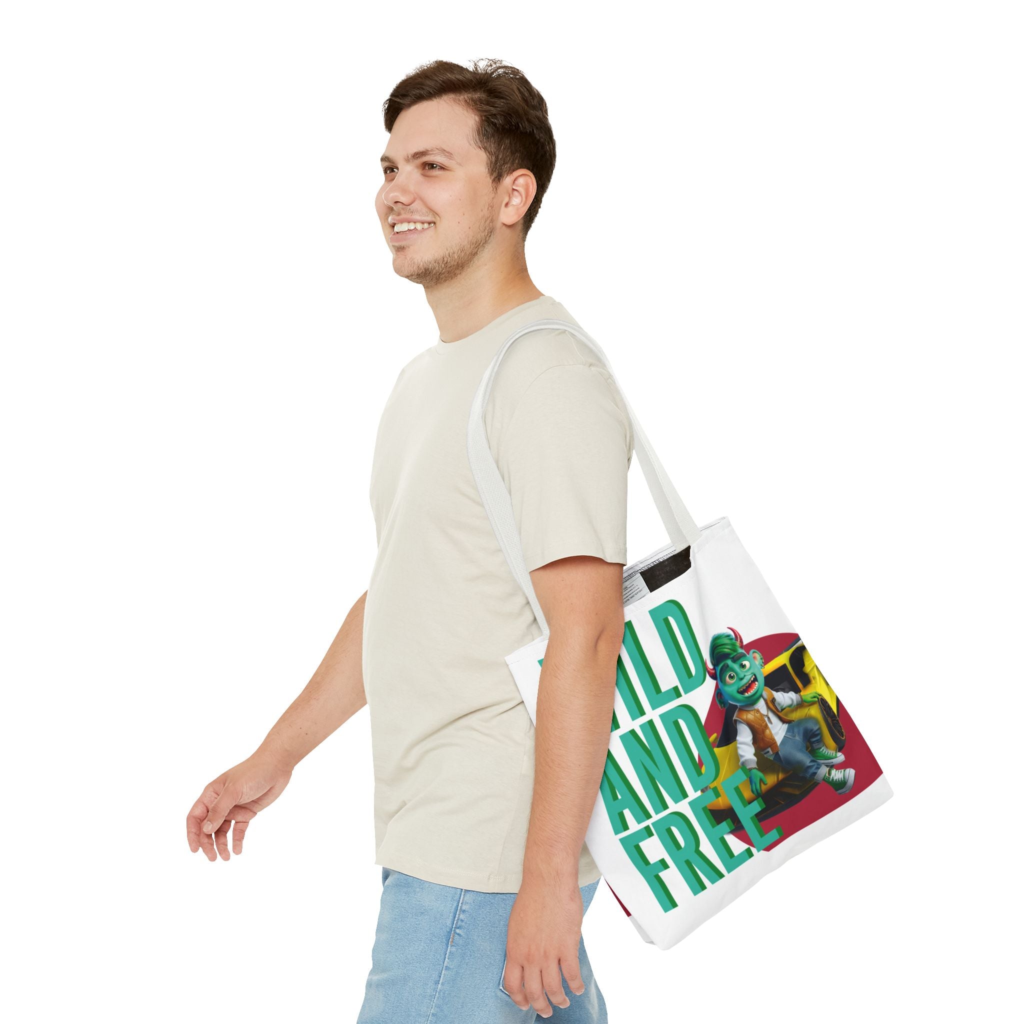 Image of Stylish All-Over Print Tote Bag – Durable & Functional